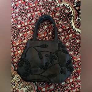 Y2K Black Beaded Mini Bag